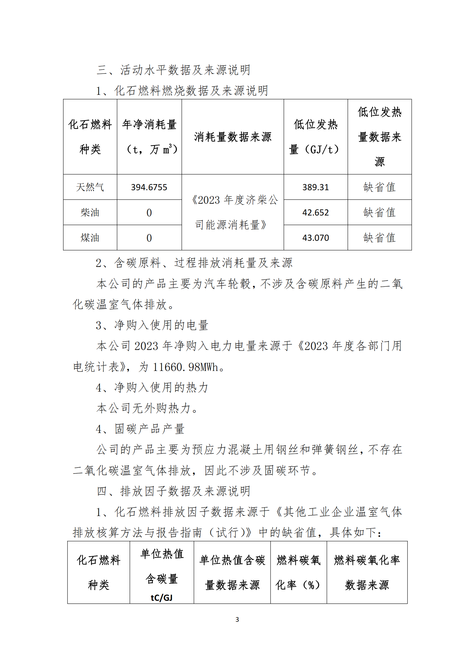 山东新利体育  企业2023年度温室气体排放报告 - 公司通告 - 新利体育