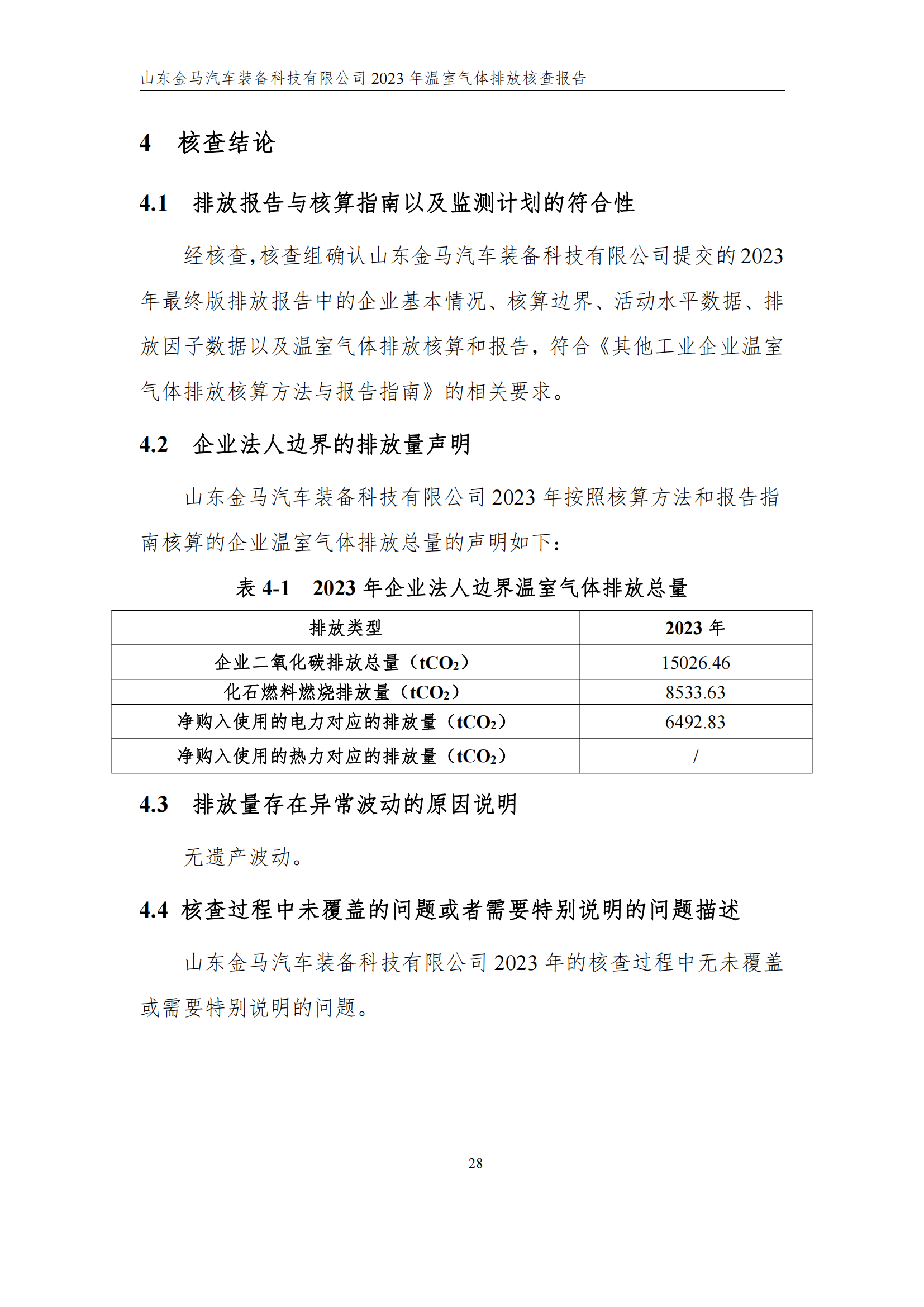 山东新利体育2023年度温室气体核查报告 - 公司通告 - 新利体育